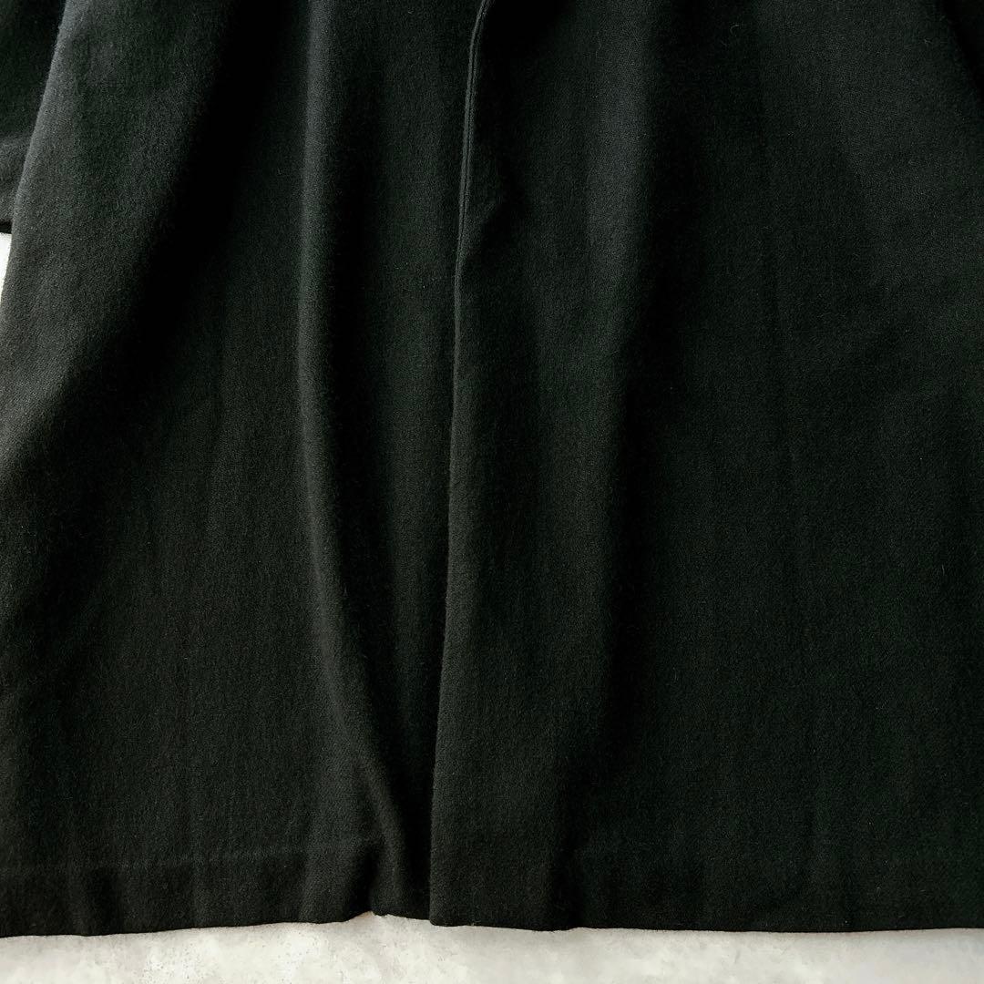 定価2.6万☆ミズイロインド　ショールカラーワイドロングコート ウール