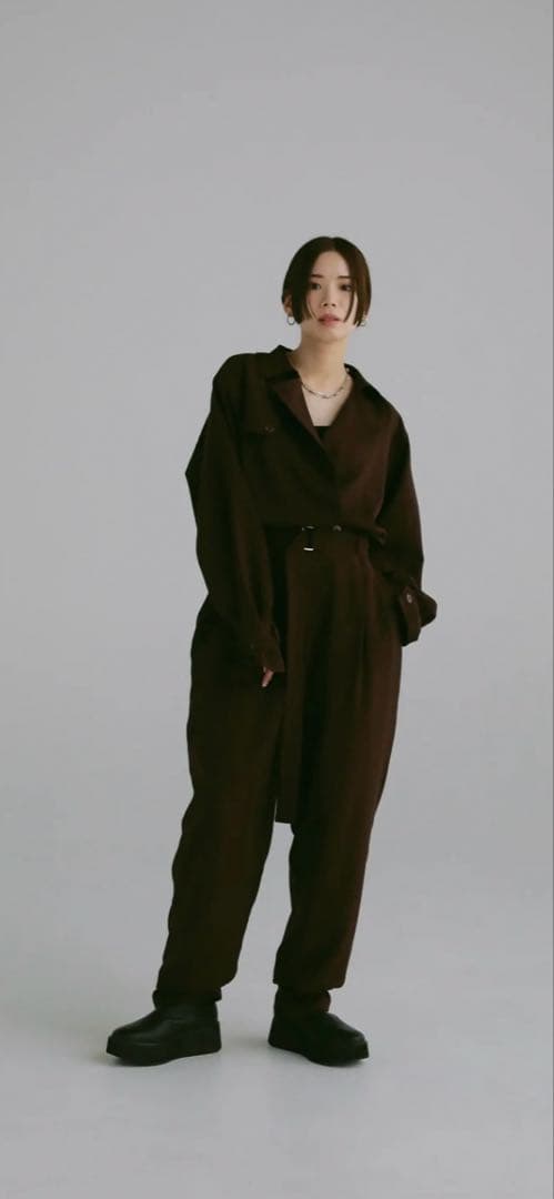 louren trench collar jumpsuit (ローレン)