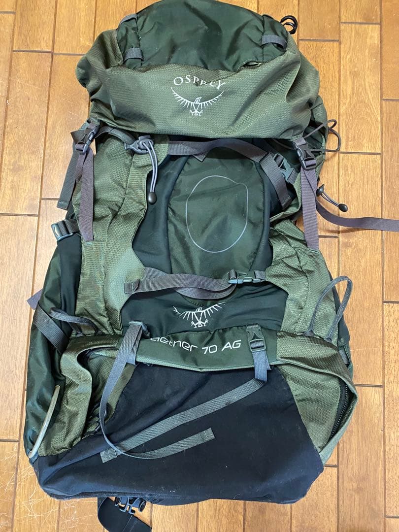 オスプレイ イーサー70（メンズ） 別売、レインカバー付