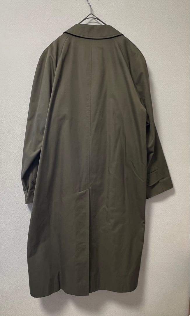 美品激レア90s Burberryアウター ステンカラーコートオリーブグリーン