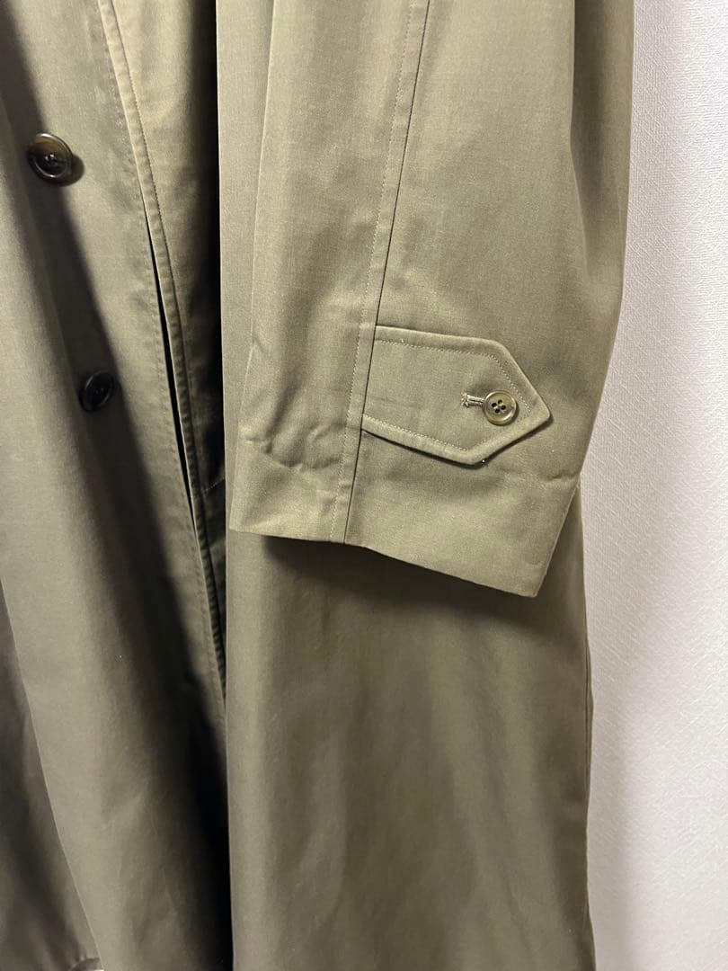 美品激レア90s Burberryアウター ステンカラーコートオリーブグリーン