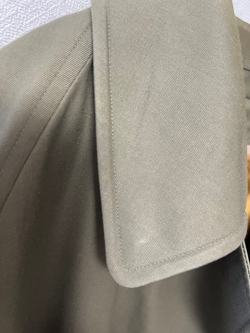美品激レア90s Burberryアウター ステンカラーコートオリーブグリーン