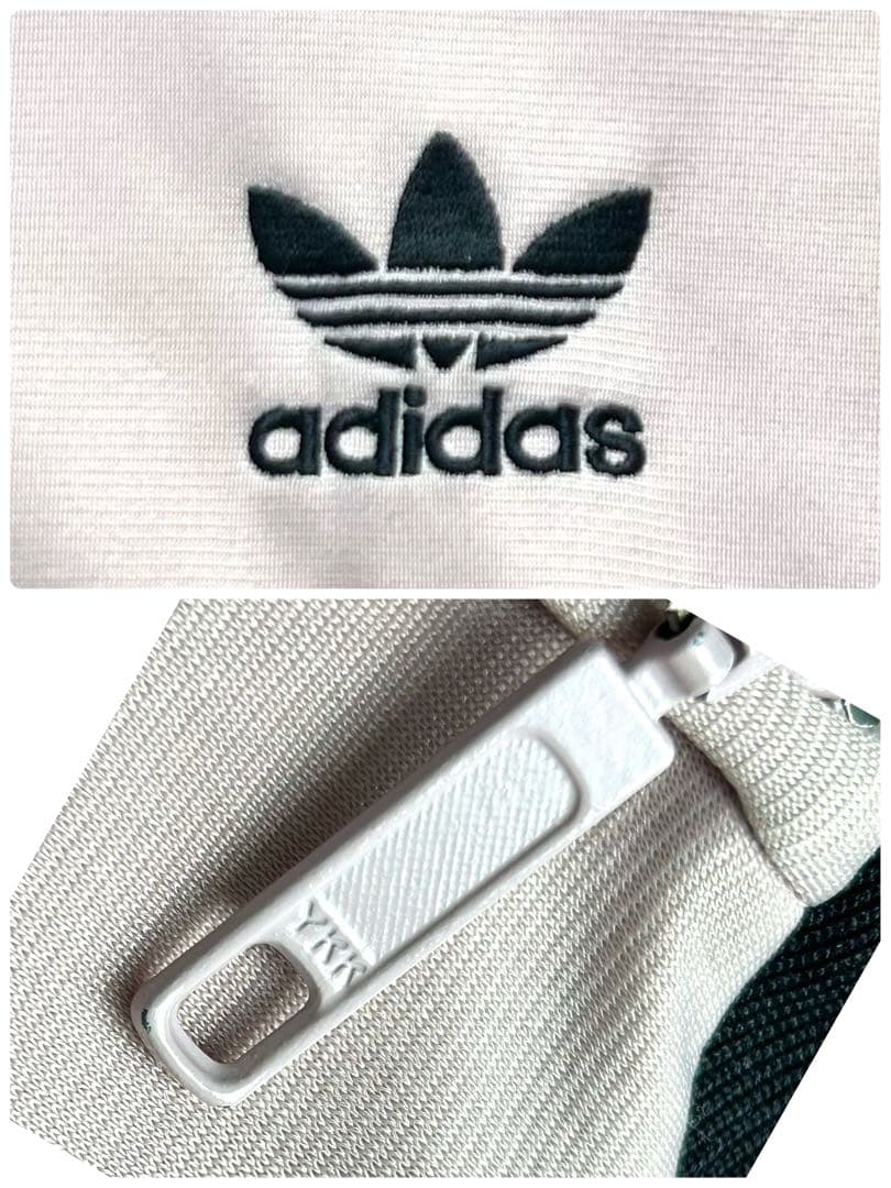 希少Lピンク黒 ビームス別注adidas トラックジャケット 刺繍ビンテージ