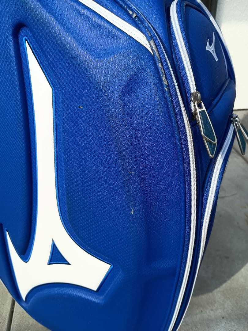 Mizuno キャディバッグ ツアーレプリカ　ホワイト/ブルー
