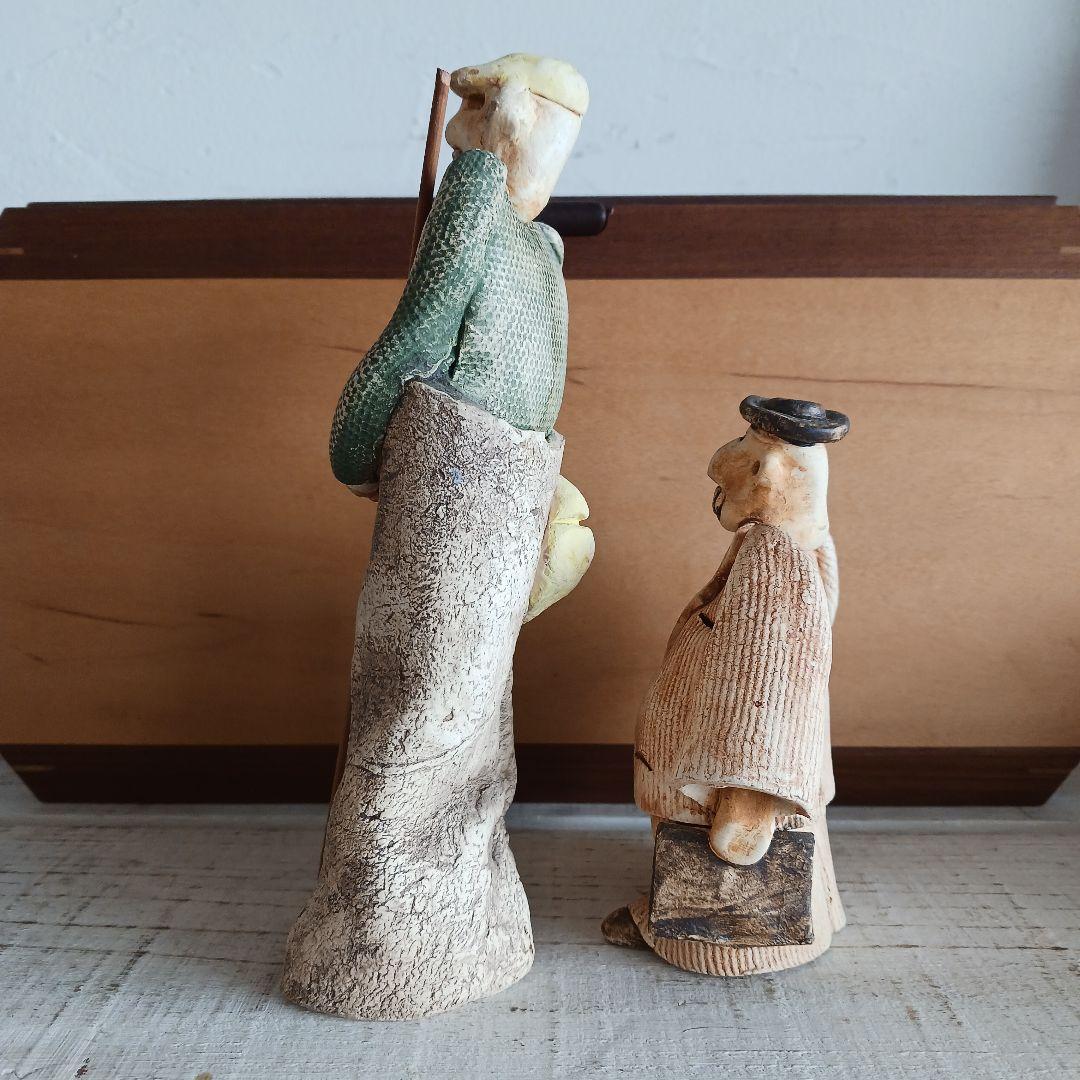 陶器製　人形　置物