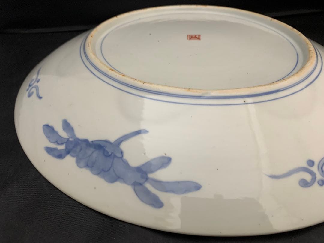 M*様 古伊万里　富士山　色絵金彩　大皿　約直径40㎝