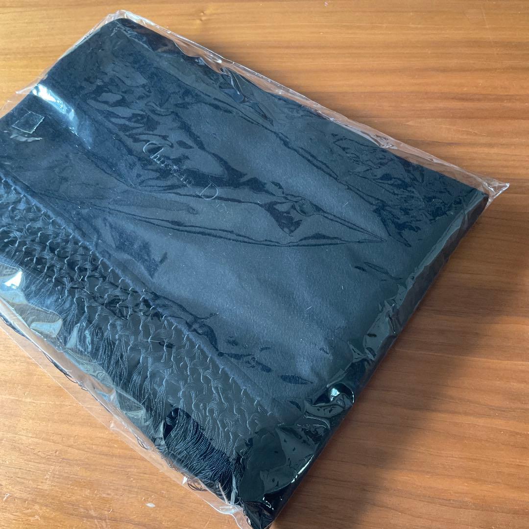 【クリスチャン・ディオール】 ショール　大きめ　カシミア　黒色