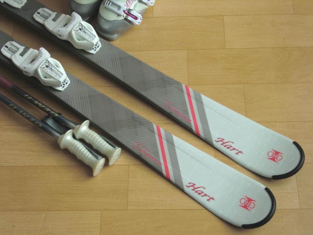 ■■送料無料■Hart■女性用スキーフルセット■板148靴24.5■メンテ付■■