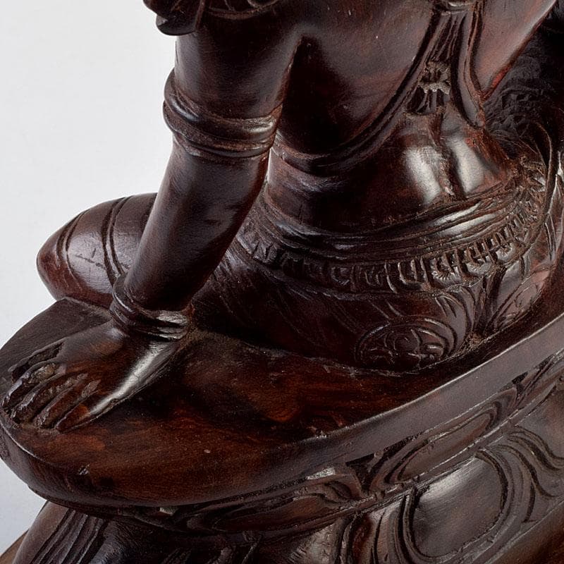 仏教美術　木彫　パールバティ像　置物　N　8904