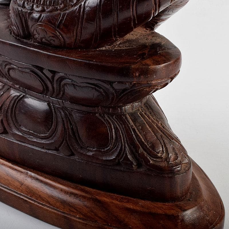 仏教美術　木彫　パールバティ像　置物　N　8904