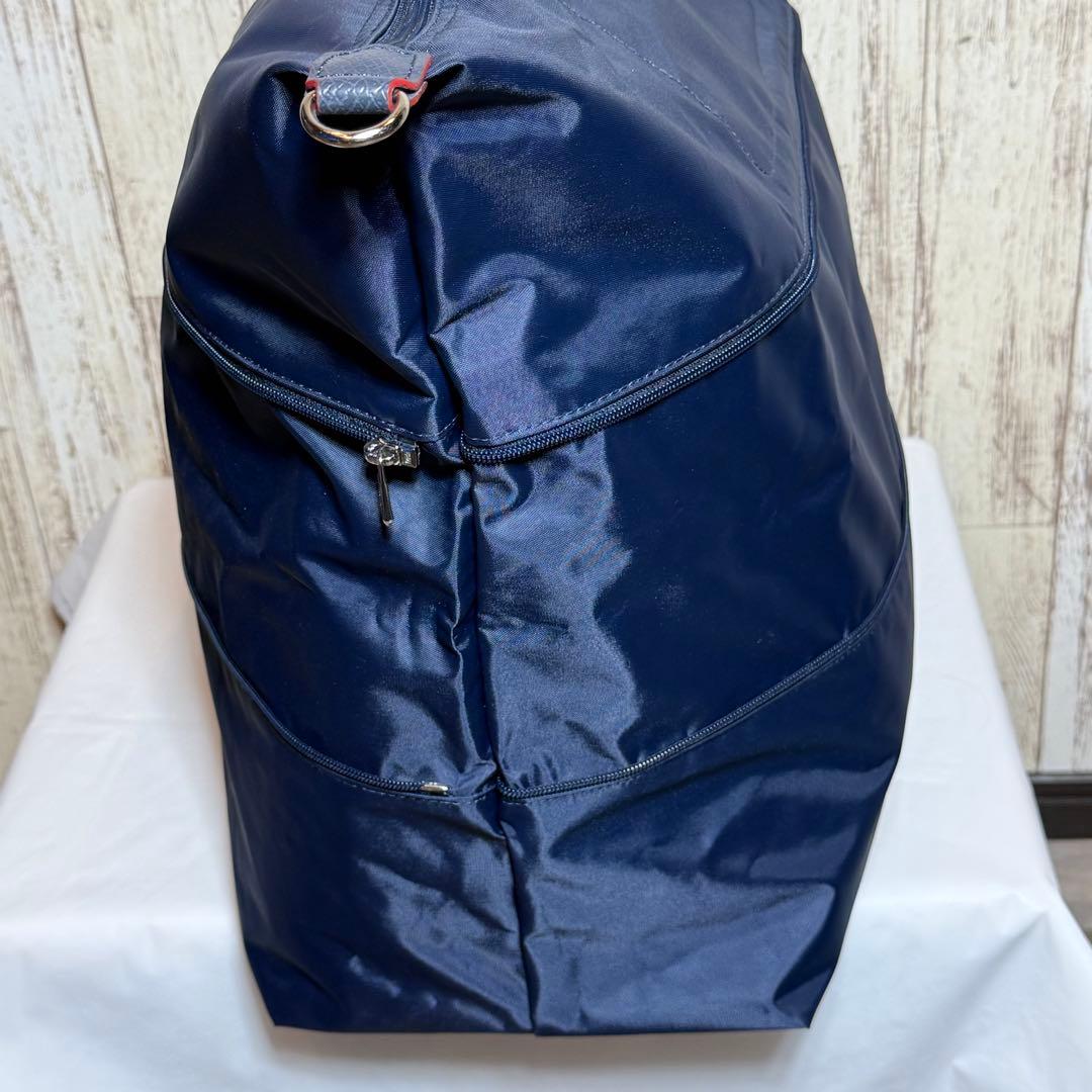Longchamp 大容量 男女兼用 旅行2wayバッグ-ネイビー