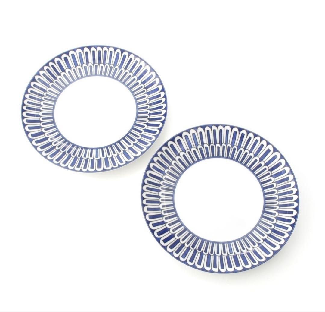 シゲル　新品未使用　エルメス　ブルーダイユール　デザートプレート　2枚