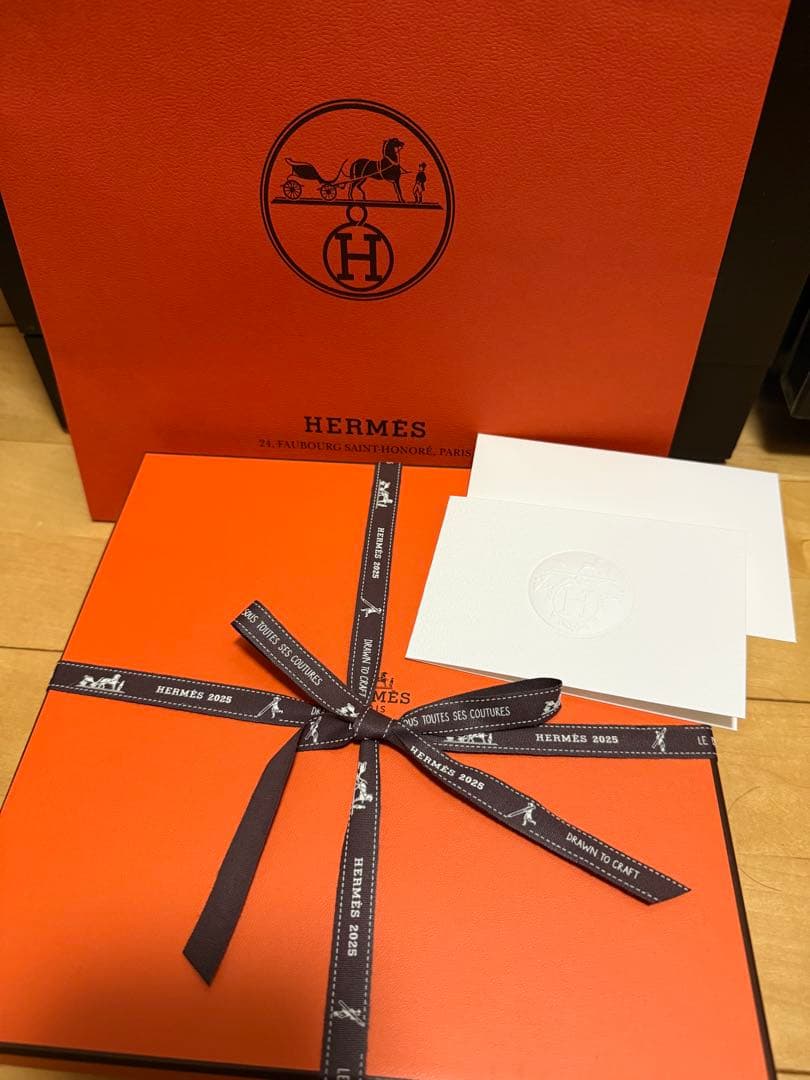 シゲル　新品未使用　エルメス　ブルーダイユール　デザートプレート　2枚