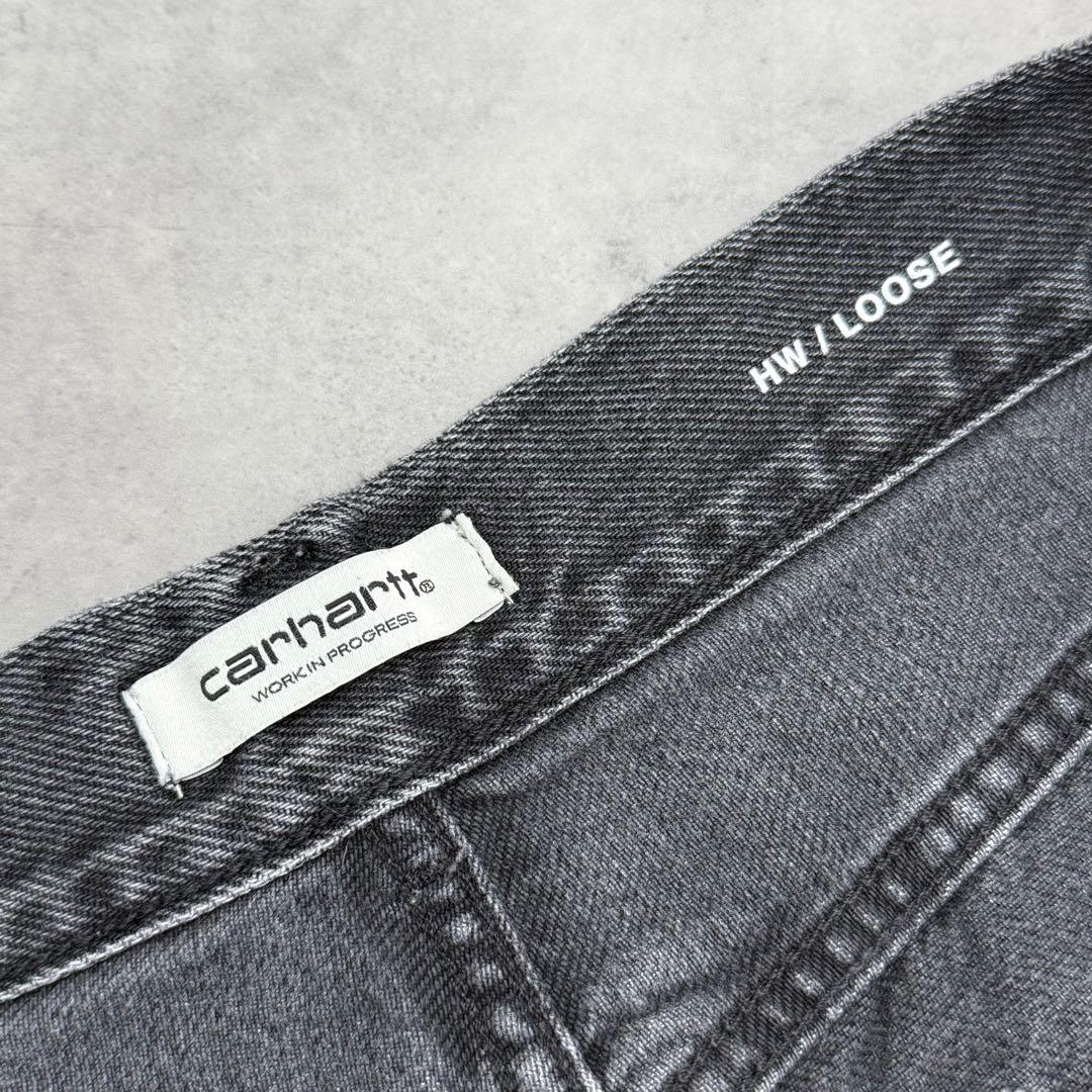 Carhartt WIP カーハート ブラックデニムパンツ LOOSEバギー