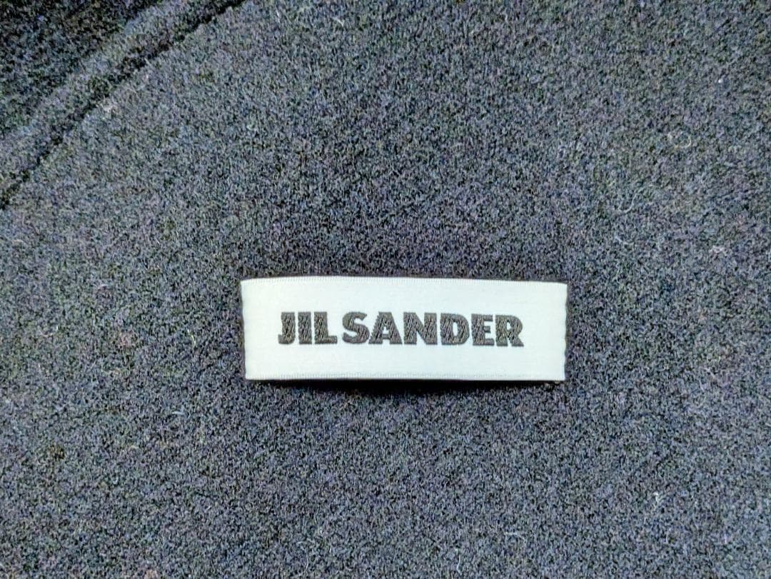 Jil Sander ウール ダブルフェイス ロングコート ネイビー サイズ34