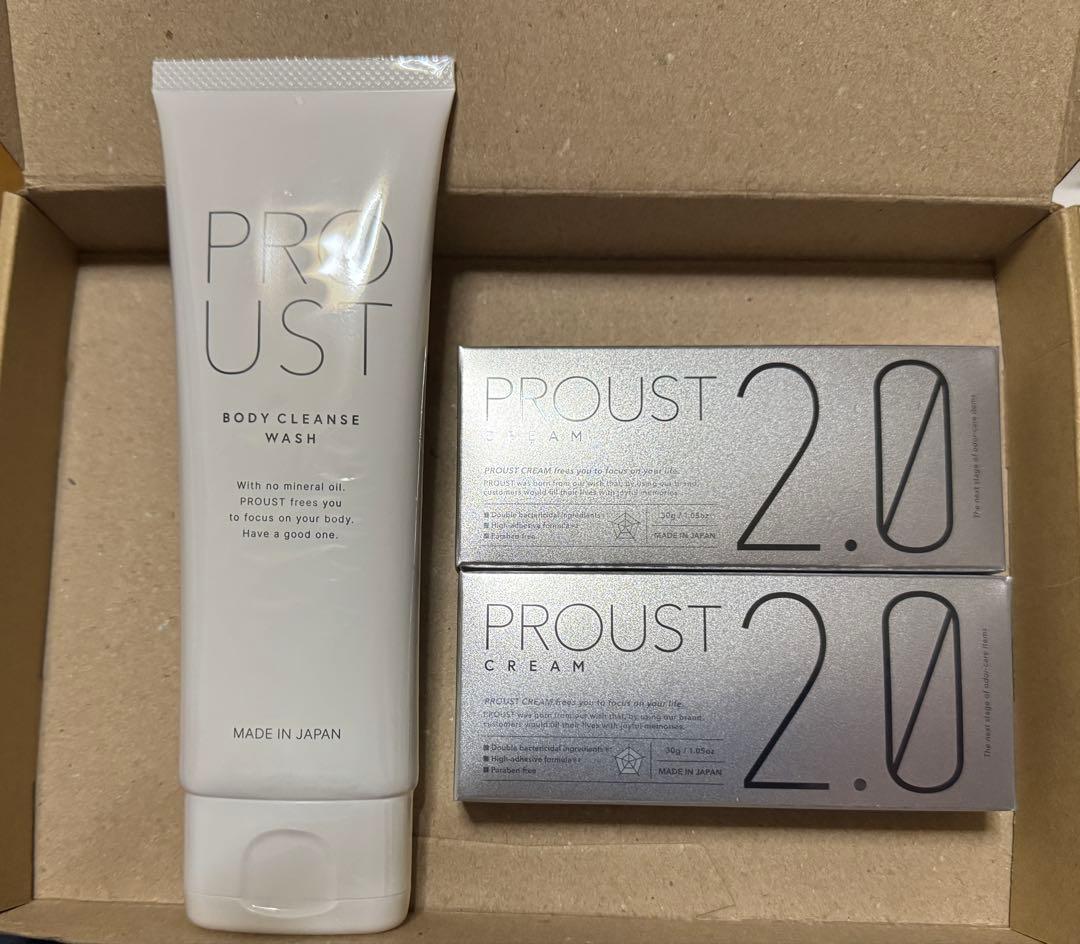 う*き様 【新品・未開封】プルーストクリーム2本＆ボディクレンズウォッシュ1本
