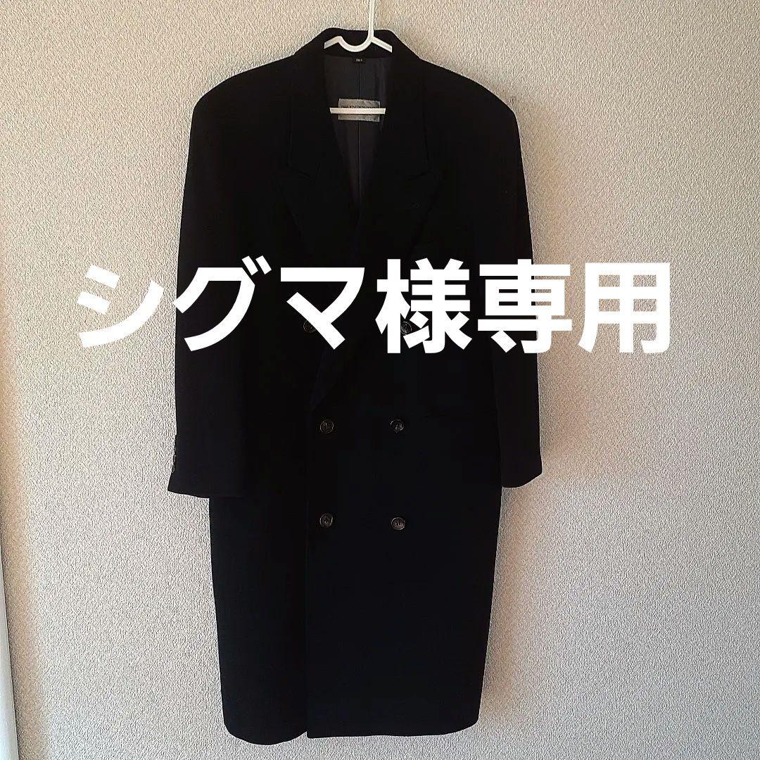 日本製　カシミヤ100％紳士コート　黒色