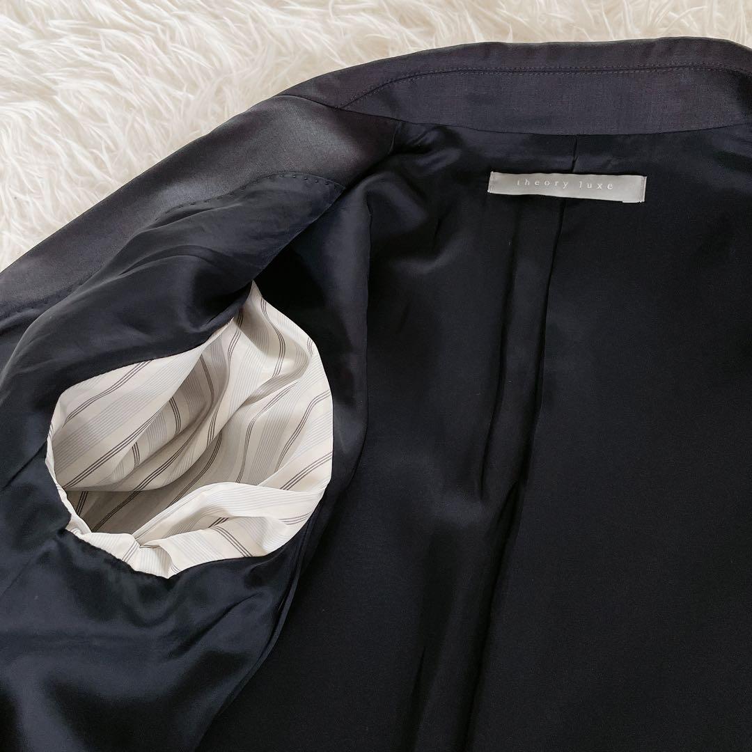 希少✨【セオリーリュクス】テーラードジャケットパンツスーツセットアップ ネイビー