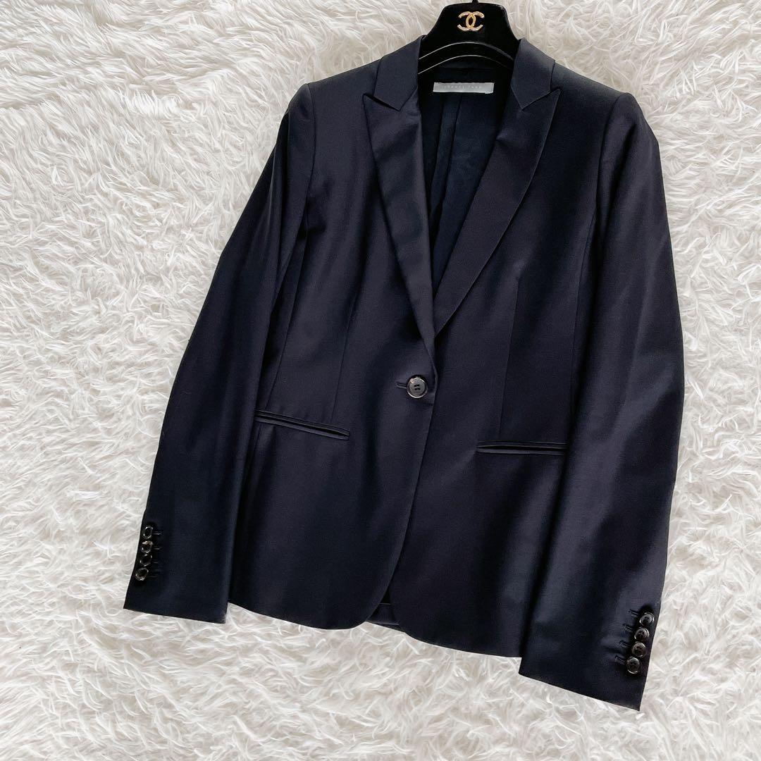 希少✨【セオリーリュクス】テーラードジャケットパンツスーツセットアップ ネイビー