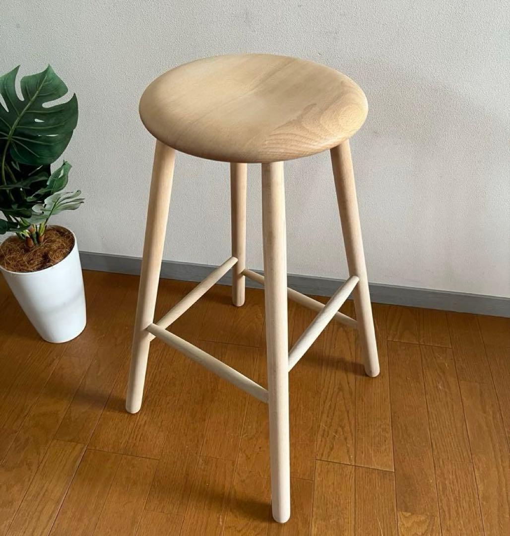 ノルディック スツール　② 北欧モダン　デンマーク　ミッドセンチュリー　天然木