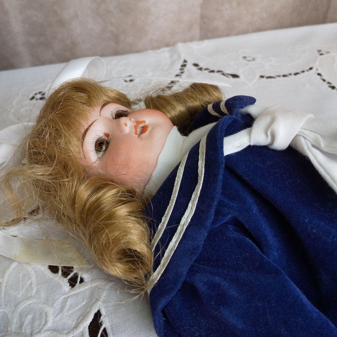 猫猫♥夏の大特価❤️セーラーが可愛い美しいお顔のドイツアンティークドール