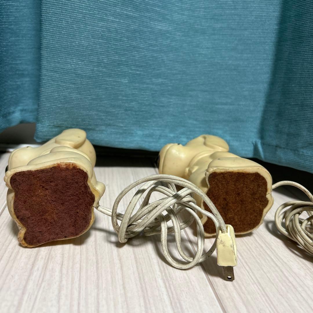 vintageスヌーピーソフビライトスタンド ペアセット