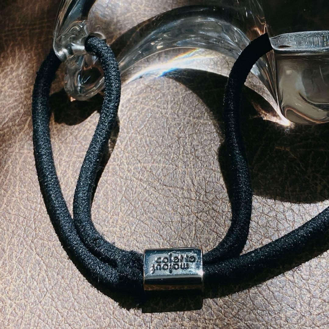 コレットマルーフ スノードーム ラージ ティアドロップ ポニー ヘアゴム クリア