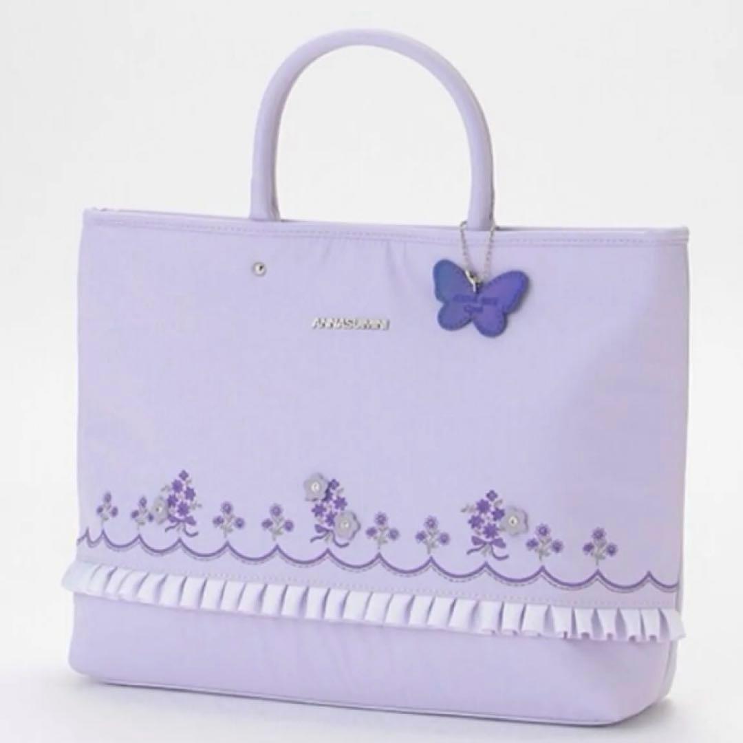 アナスイミニ　お花ブーケ刺しゅうレッスンバック