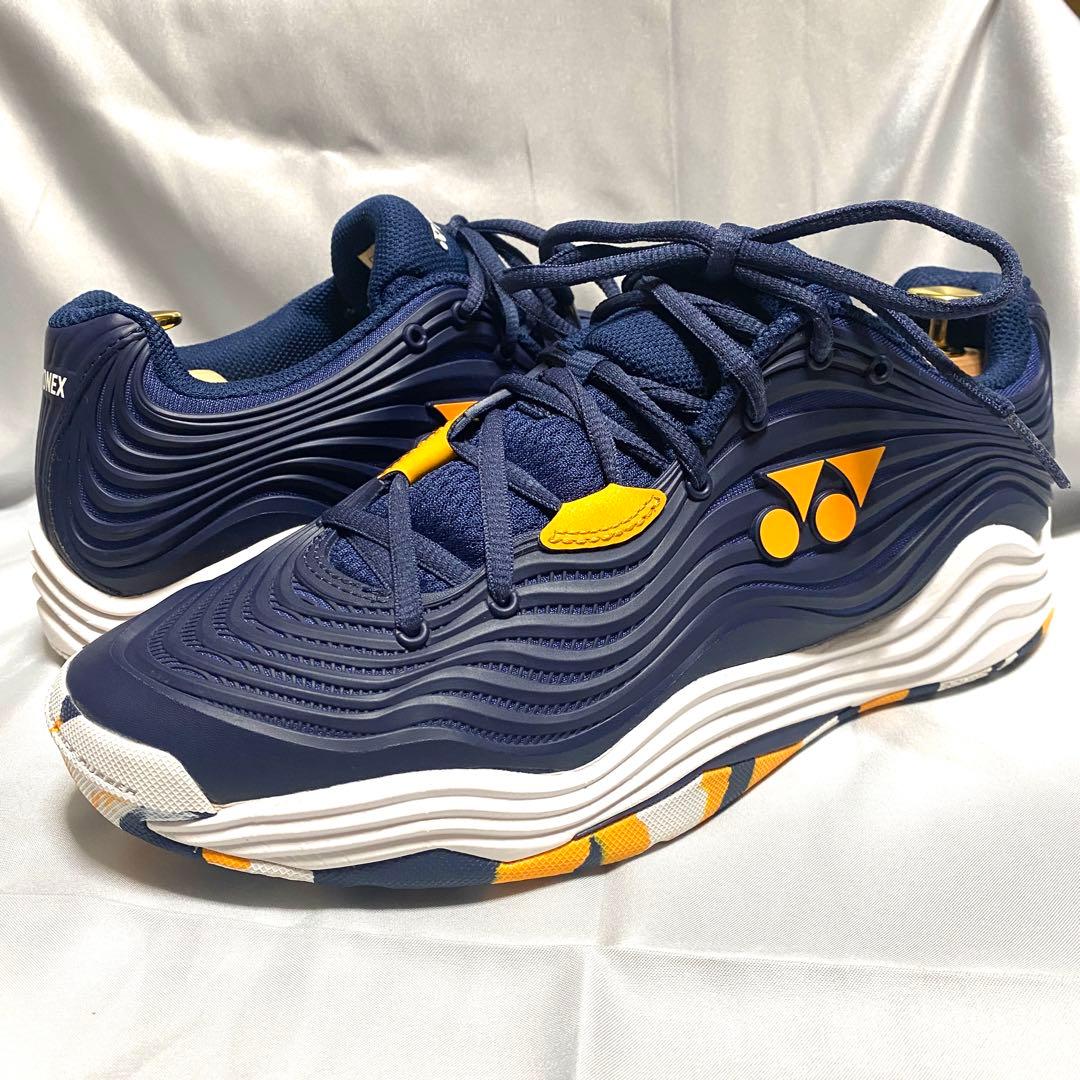 YONEX ヨネックス　27cm テニスシューズ フュージョンレブ5 ネイビー