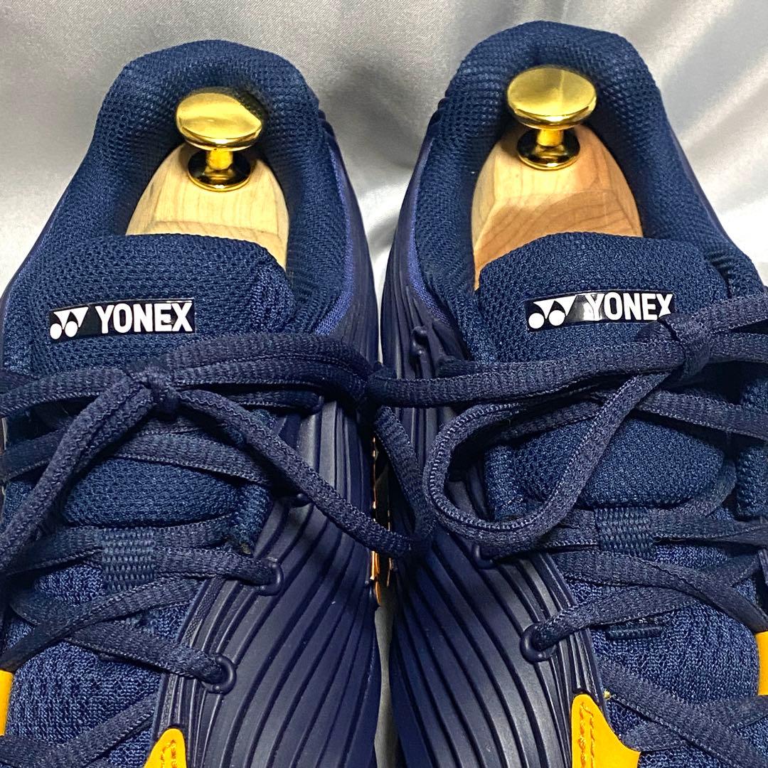 YONEX ヨネックス　27cm テニスシューズ フュージョンレブ5 ネイビー