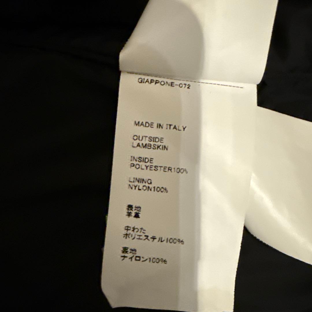 つ*ん様 EMMETI ANDREA 44 ブラックレザー シングルライダースジ