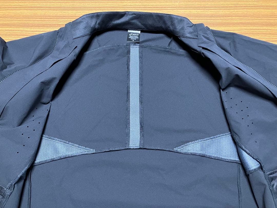 美品 アシックス ACTIBREEZEウーブンジャケット L 黒 SEIKOレア