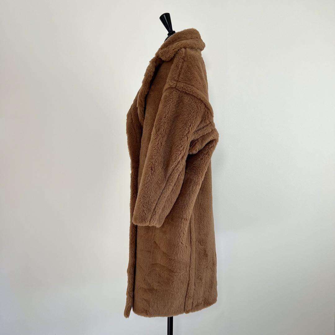 新型最新作❗️ベアロングコート テディコート ライトブラウン　キャメル