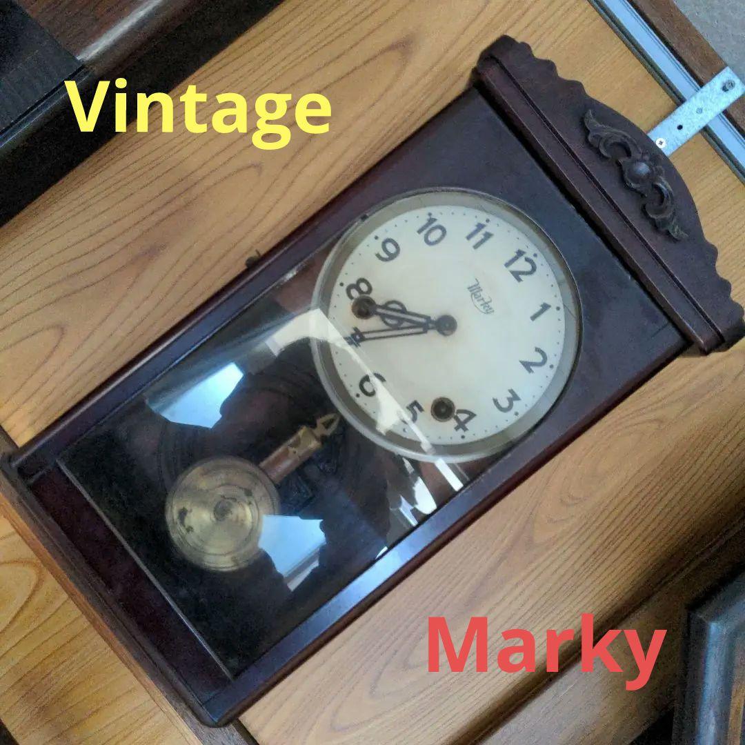Vintage　柱時計　Marky (⁠。⁠•̀⁠ᴗ⁠-⁠)⁠✧