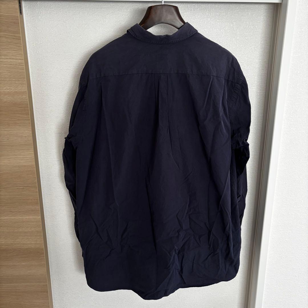 【名作良品】comoli コモリ レギュラーカラーシャツ ネイビー 2