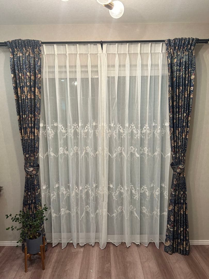 ウィリアム・モリス 川島織物セルコン ドレープカーテン