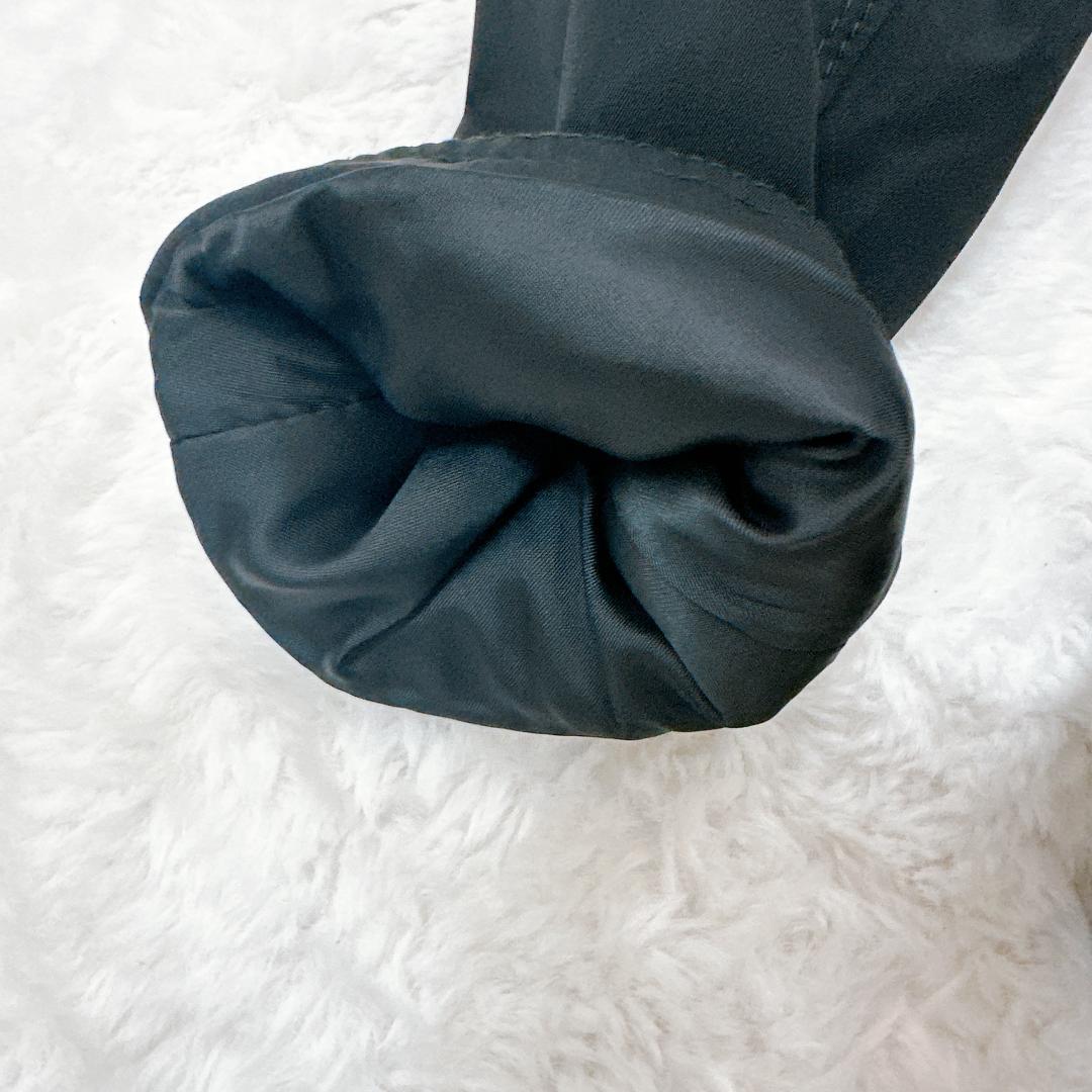 HERNO　ロングコート　近年モデル　ダブルボタン　48 ナイロン　ブラック