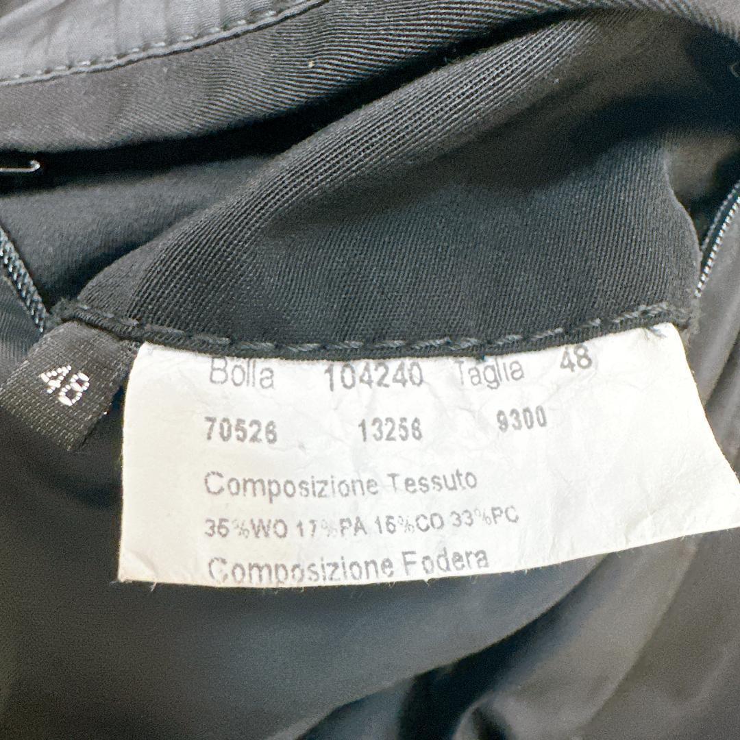 HERNO　ロングコート　近年モデル　ダブルボタン　48 ナイロン　ブラック