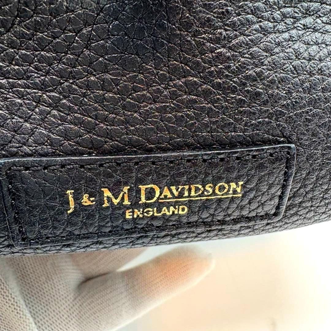 美品　J＆M DAVIDSON　ミニミア　ボストン　トートバッグ　レザー　黒