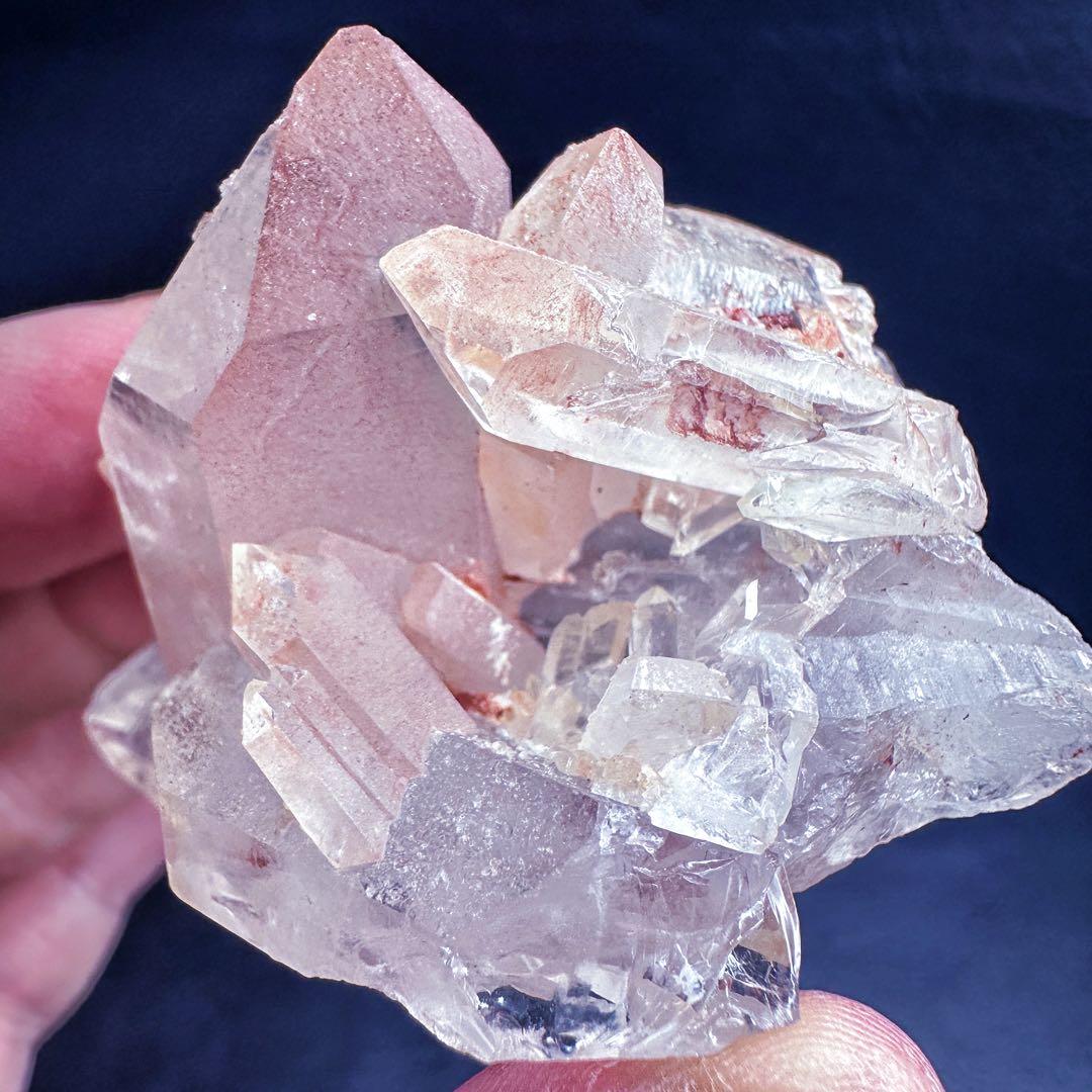 希少❗️高品質❗️超綺麗☆ピンク♡ヒマラヤ水晶 クラスターレインボー天然石A1373
