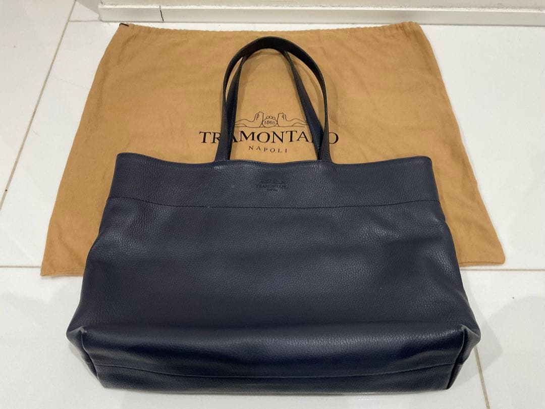 TREMONTANO トートバッグ ネイビー グレー