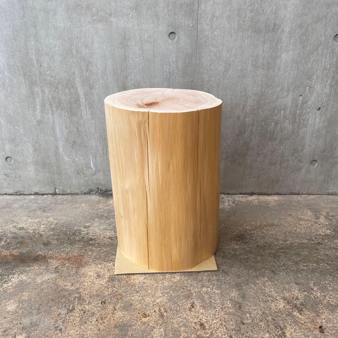 【ひのき切り株のスツール】丸太椅子 什器 サイドテーブル インテリア 木 寝室