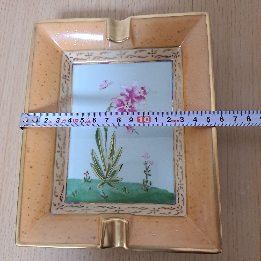 エルメス　アッシュトレイ　ピンクのお花