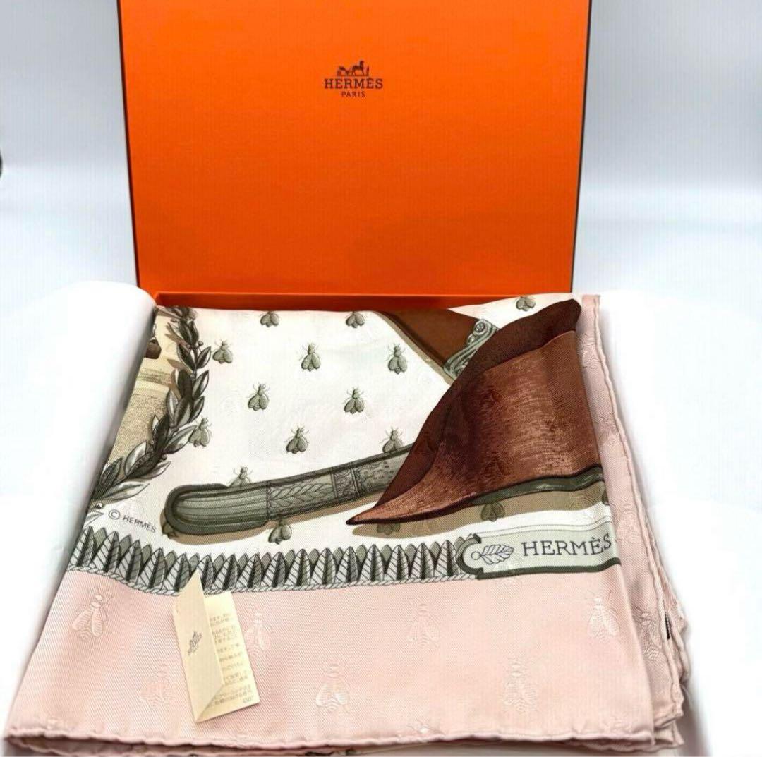 【美品】エルメス カレ90 「NAPOLÉON ナポレオン」 シルクスカーフ