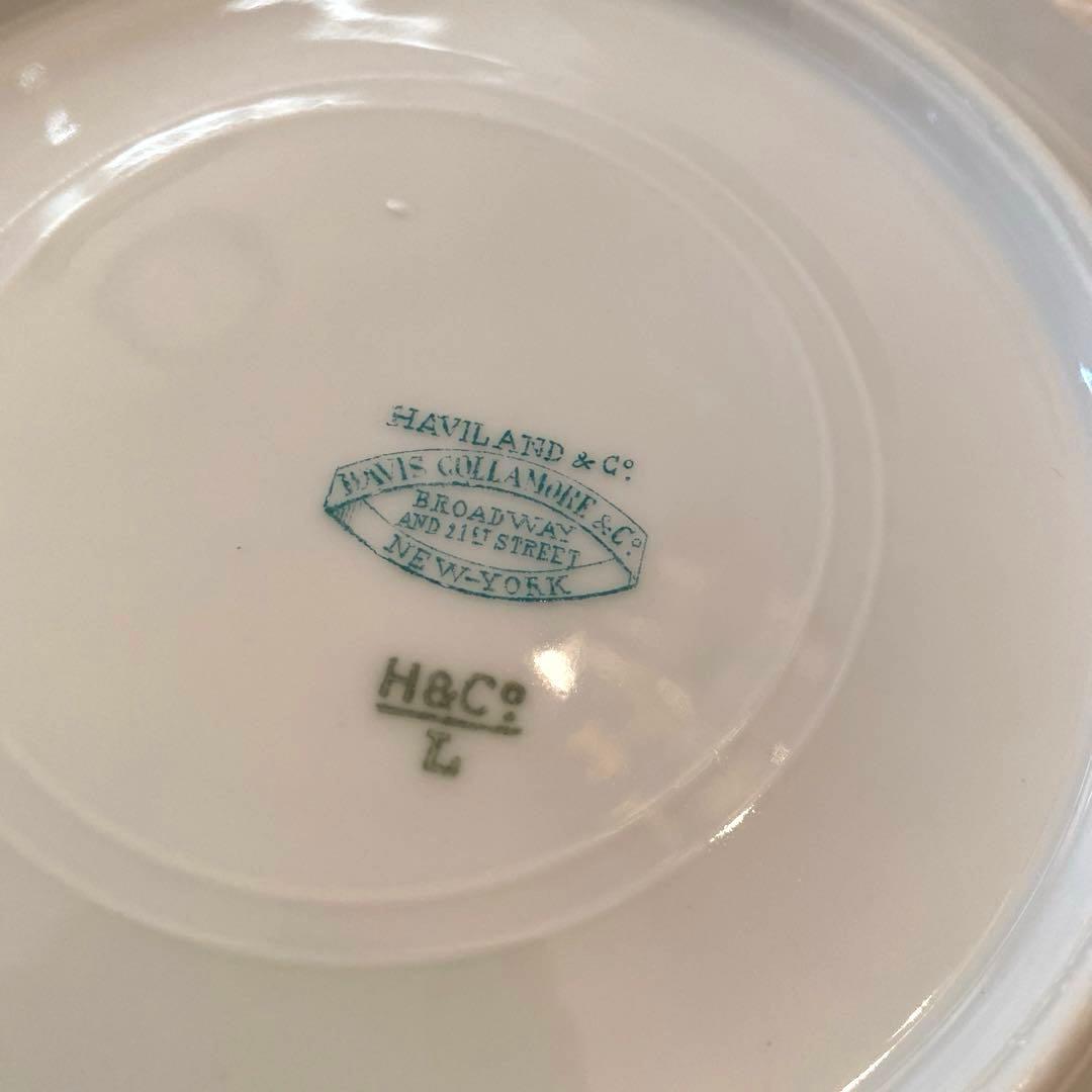 【アビランド／リモージュ】エナメル 金彩 皿／６枚セット②