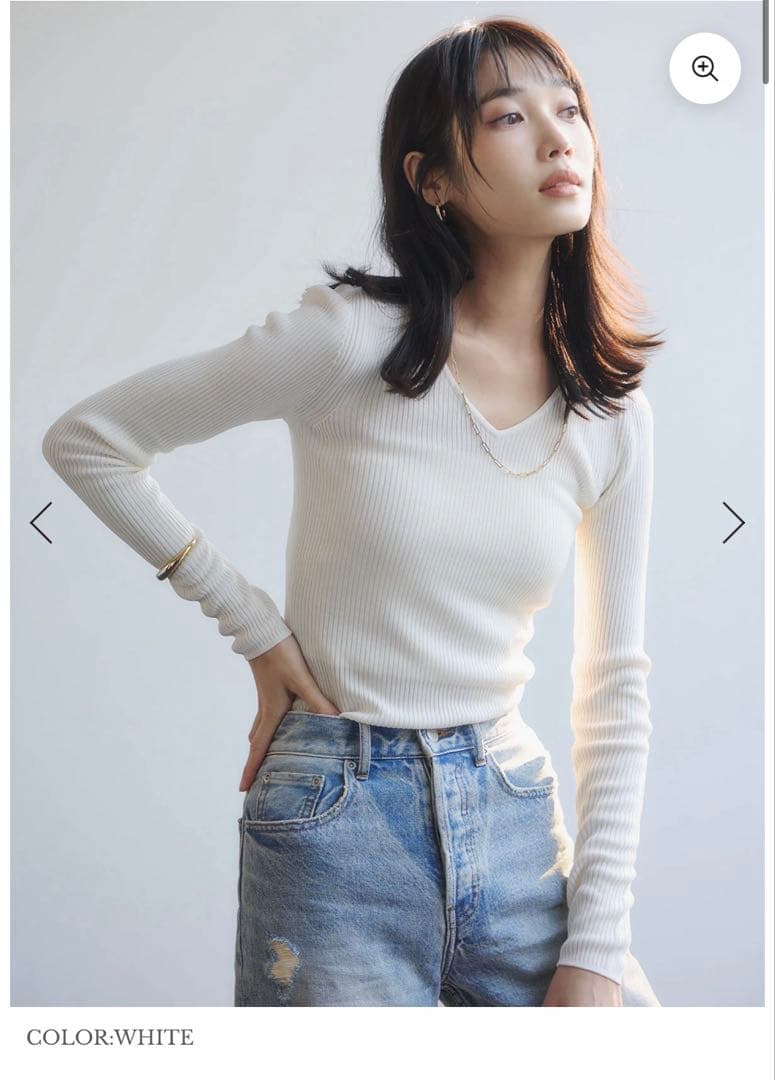 アニュアンス　リュクスビスコースリブニットプルオーバー