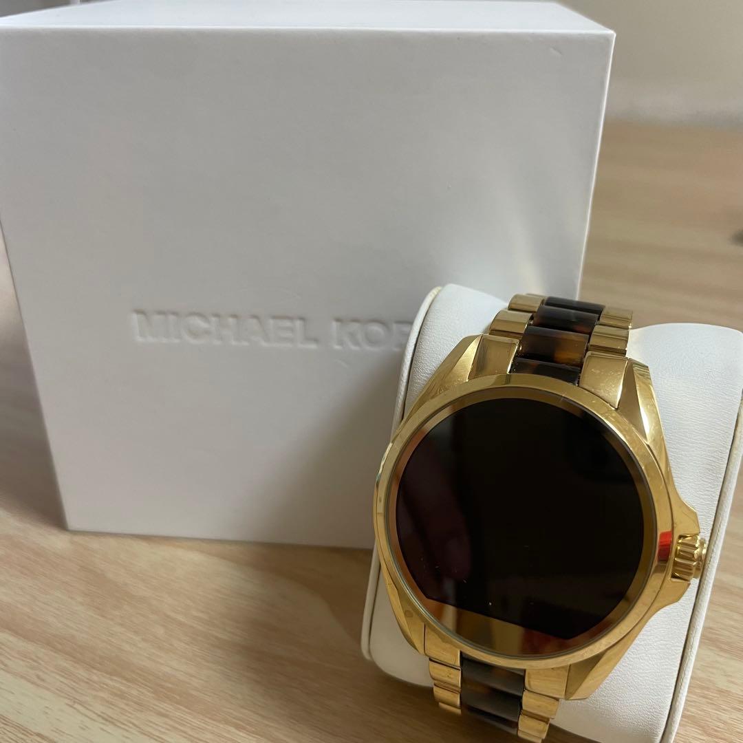 マイケルコース/MKT5003/ゴールド×べっ甲スマートウォッチ