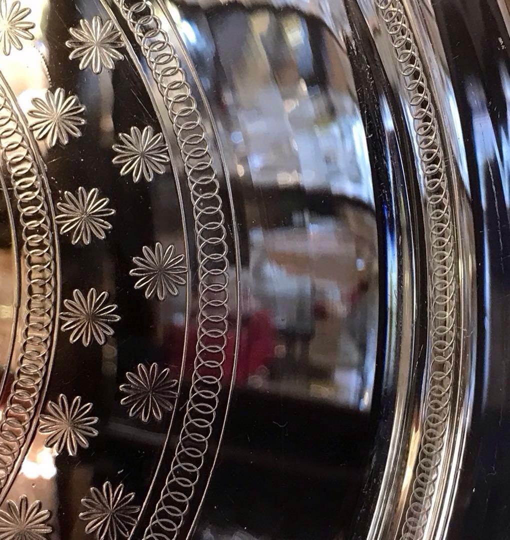 極稀少オールドバカラBACCARATエトワールEtoiles 大型トレイ☆金彩☆