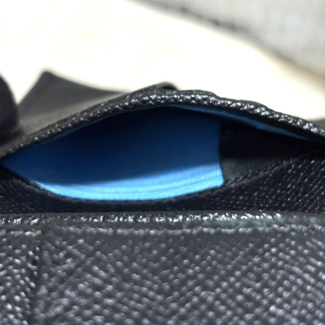 BVLGARI ブルガリブルガリ 二つ折り財布 コンパクト財布 ブラック