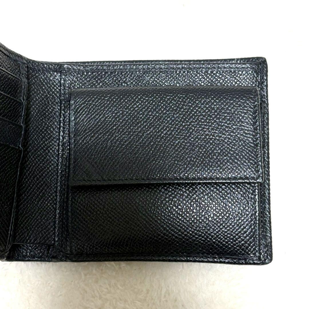 BVLGARI ブルガリブルガリ 二つ折り財布 コンパクト財布 ブラック